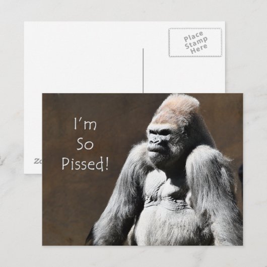 Ich bin so verärgerte Postkarte (Vorne/Hinten)