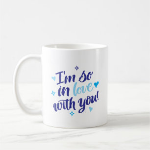 Ich bin so verliebt in dich Navy & Aqua Tasse