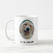 "Ich bin so verwirrte" lustige T - Shirts u. Kaffeetasse (Links)