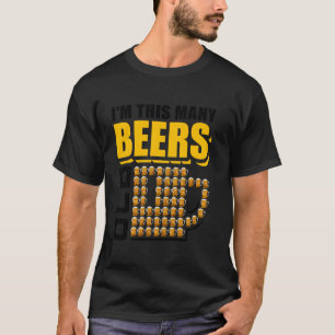 Ich bin so viele Biere alt 54. Geburtstag 54 Jahre T-Shirt