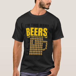 Ich bin so viele Biere alt 70. Geburtstag 70 Jahre T-Shirt