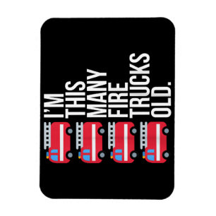Ich bin so viele Feuerwehrfahrzeuge alter T - Shir Magnet