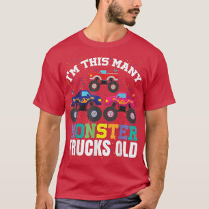 Ich bin so viele Monster-LKWs alt 3. Geburtstagske T-Shirt