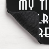 Ich bin so vor meiner Zeit, dass ich schon Retro b Mousepad (Ecke)