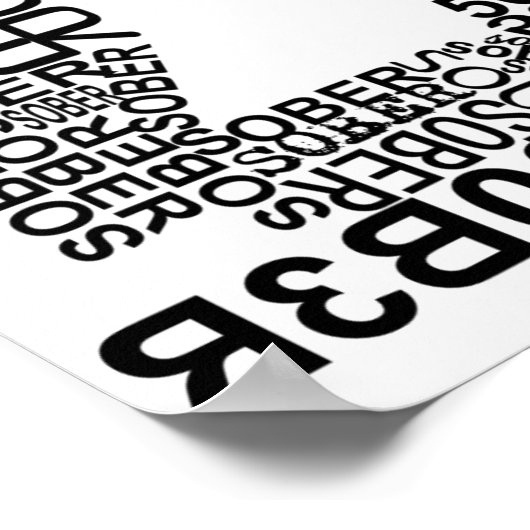 ICH BIN SOBER POSTER (Ecke)