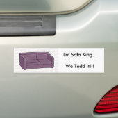 Ich bin Sofa-König… wir Todd es!!! Autoaufkleber (Auf Auto)
