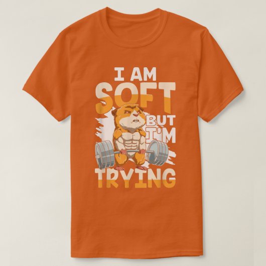 ICH BIN SOFT, ABER ICH VERSUCHE NACH EINEM Guinea- T-Shirt (Design vorne)
