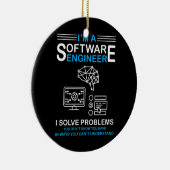 Ich bin Software Engineer Software Developer  Keramik Ornament (Rechts)