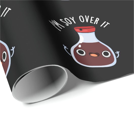 Ich bin Soja da drüben. Funny Soja Sauce Pun Geschenkpapier (Rolleneckpunkt)