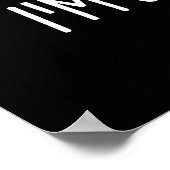 Ich bin Soja in dir Niedlich Soja Pun Dark BG Poster (Ecke)