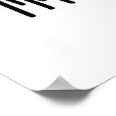 Ich bin Soja in einem Niedlichen Soja Sauce Pun Poster (Ecke)