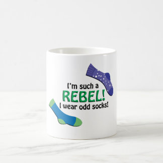 Ich bin solch ein Rebell, ich trage sonderbare Kaffeetasse