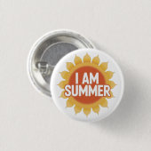 Ich bin Sommer Button (Vorne & Hinten)