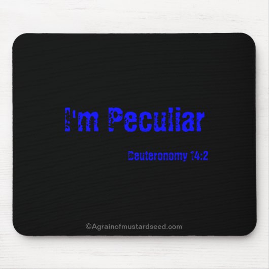 Ich bin sonderbar mousepad (Vorne)