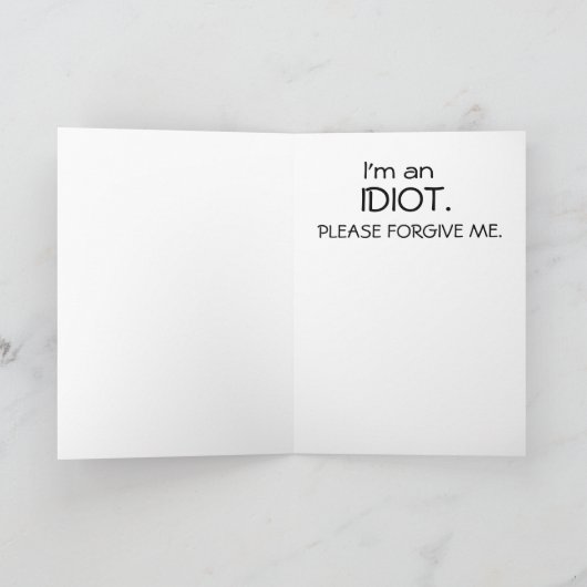 Ich bin SORRY Card Karte (Innenseite)