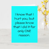 Ich bin SORRY Card Karte (Gelbe Blume)