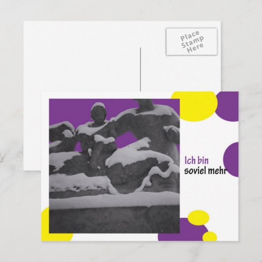 ich bin soviel mehr postkarte (Vorne/Hinten)