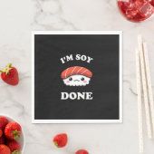 Ich bin Soy fertig Kawaii Sushi Serviette (Beispiel)