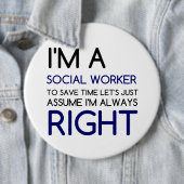 ICH BIN SOZIALARBEITER BUTTON (Beispiel)