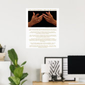 Ich bin Sozialarbeiter, das sind meine Hands-Poste Poster (Heimbüro)
