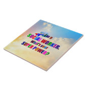 "Ich bin Sozialarbeiter" populäres Design, Fliese (Seite)