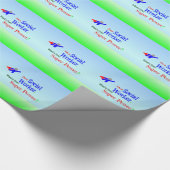 Ich bin Sozialarbeiter. Was ist dein Super-Power? Geschenkpapier (Ecke)