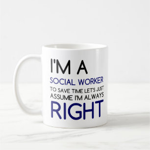 ICH BIN SOZIALER ARBEITNEHMER KAFFEETASSE