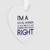 ICH BIN SOZIALER ARBEITNEHMER ORNAMENT (Vorderseite)