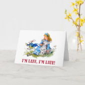 ICH BIN SPÄT, ICH BIN SPÄT! FÜR EIN SEHR WICHTIGES KARTE (Gelbe Blume)