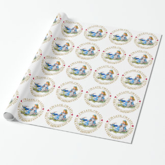 Ich bin spät, ich bin spät, für wichtiges Datum A Geschenkpapier