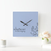 Ich bin späte irgendwie lustige Wanduhr (Zuhause)