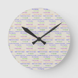Ich bin Special Clock Runde Wanduhr