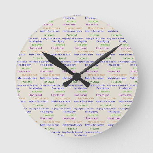 Ich bin Special Clock Runde Wanduhr (Vorderseite)
