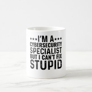 Ich bin Spezialist für Cybersicherheit, aber ich k Kaffeetasse