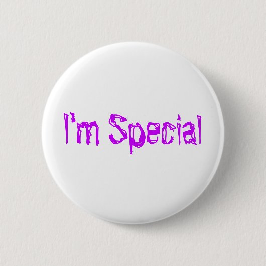 Ich bin speziell button (Vorderseite)