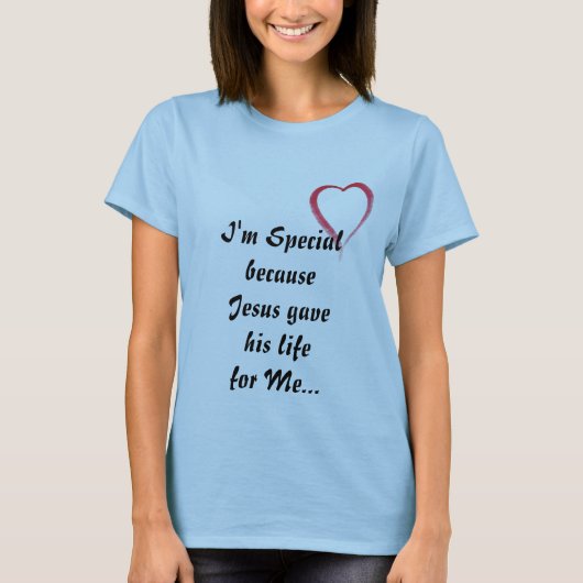 Ich bin spezieller T - Shirt (Vorderseite)