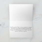 Ich bin sprachlos, Condolence Card Karte (Innenseite)