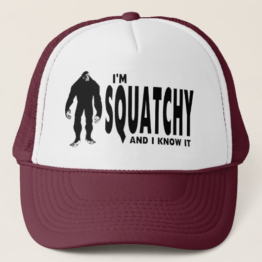 Ich bin Squatchy… und ich kenne es! Truckerkappe (Vorderseite)