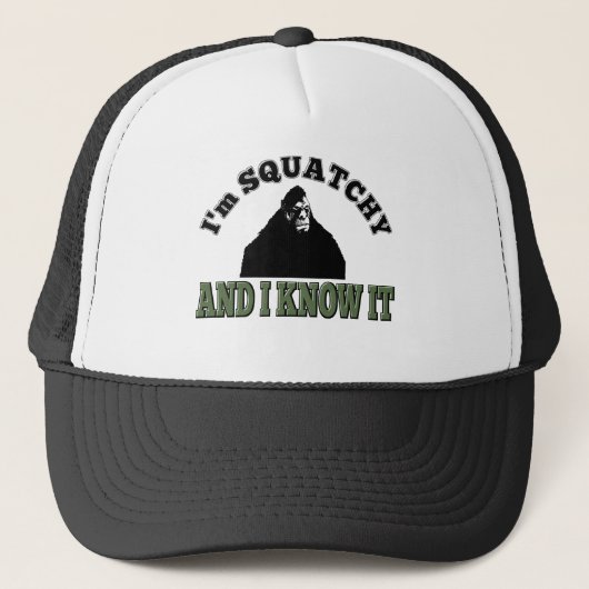 Ich bin SQUATCHY und ich kenne es! Truckerkappe (Vorderseite)