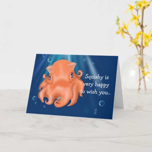 Ich bin Squishy Karte (Gelbe Blume)