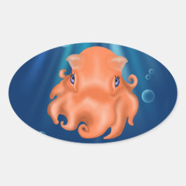 Ich bin Squishy Ovaler Aufkleber