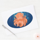 Ich bin Squishy Ovaler Aufkleber (Umschlag)