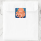 Ich bin Squishy Quadratischer Aufkleber (Tasche)