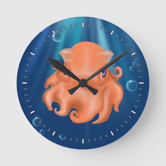 Ich bin Squishy Runde Wanduhr (Vorderseite)