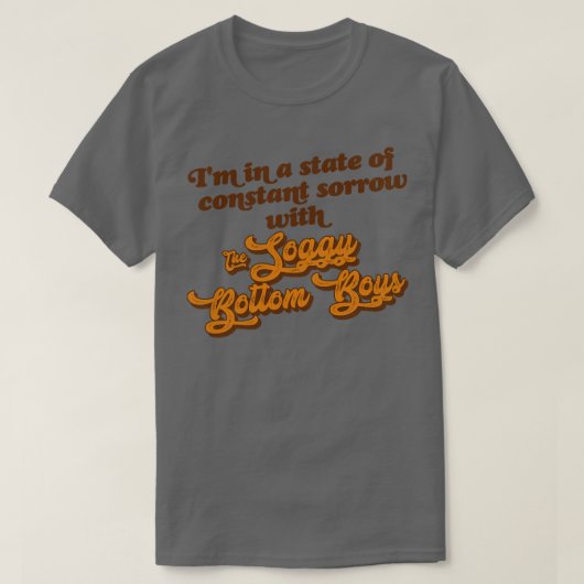 Ich bin ständig traurig mit den schluckigen Bottom T-Shirt (Design vorne)