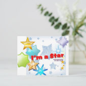 Ich bin STAR ! Postkarte (Stehend Vorderseite)