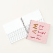 Ich bin stark geliebte tapfere Affirmation Notizblock (Innenseite)