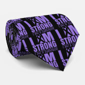 Ich bin stark - ich bin ein Überlebender - Hodgkin Krawatte (Gerollt)