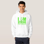 Ich bin stark - ich bin ein Überlebender - Lyme-Kr Hoodie (Vorne ganz)