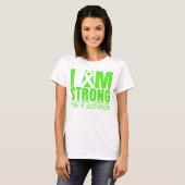 Ich bin stark - ich bin ein Überlebender - Lymphom T-Shirt (Vorne ganz)